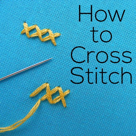 A video tutorial for a cross stitch. It's an easy embroidery stitch, and this tutorial shows some tricks for making your cross stitch look great! Cross Stitch Easy Simple, Cross Stitch Tutorial Videos, How To Do Cross Stitch, How To Make A Cross Stitch Pattern, How To Cross Stitch For Beginners, Cross Stiches Ideas Easy, How To Cross Stitch, Michelle Holmes, Cross Stitch Easy