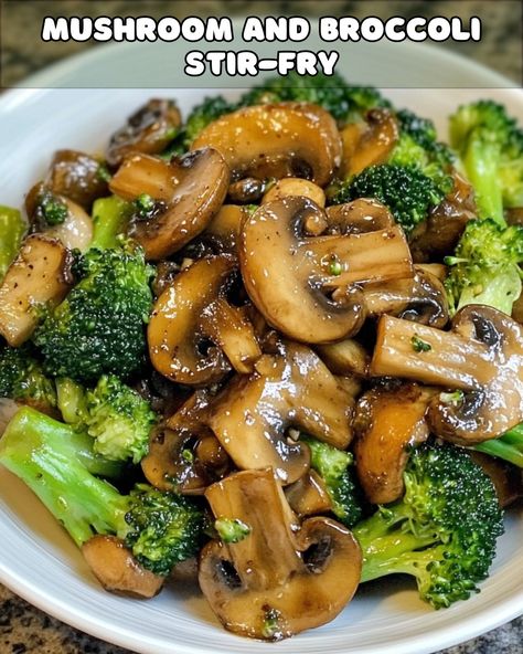 Mushroom and Broccoli Stir-Fry: A Quick and Healthy Side – Foodyhealthylife Brocolli And Mushroom Stirfry, Broccoli And Mushrooms Recipes, Broccoli Mushroom Recipes, Broccoli And Mushroom Stir Fry, Broccoli Mushroom Stir Fry, Fry Mushrooms, Mushrooms And Broccoli, Fried Mushroom Recipes, Broccoli Mushroom