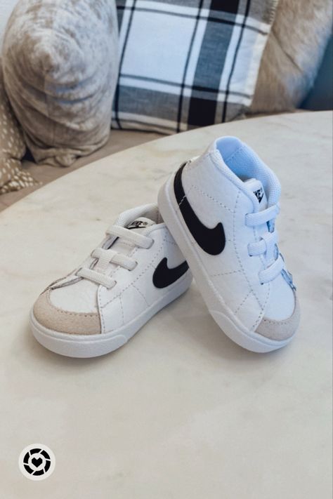 Nike Crib Shoes - Comes in Pink too! ✨ baby shoes, crib booties, Nike, neutral baby clothes, neutral baby shoes Follow my shop @LifeOnRasorDrive on the @shop.LTK app to shop this post and get my exclusive app-only content! #liketkit #LTKkids #LTKshoecrush #LTKbaby @shop.ltk https://liketk.it/3wuRZ Nike 77 Blazer, Baby Shoe Collection, Nike 77, Blazer Mids, Aesthetic Baby, Infant Shoes, Newborn Shoes, Nike Boots, Baby Nike