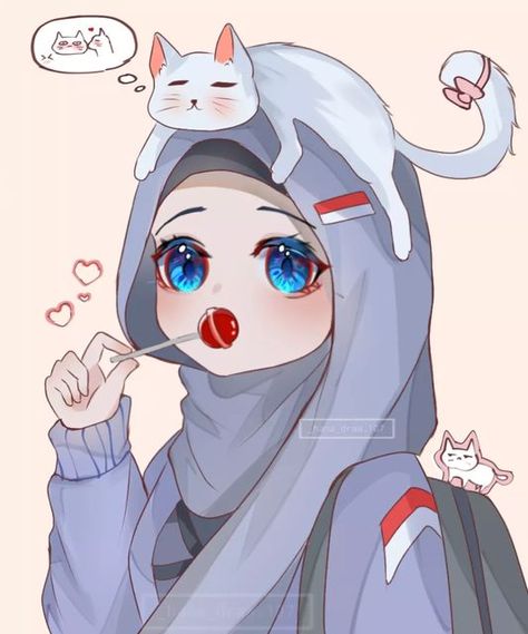 Sejarah Asia, V Art, Iphone Wallpaper Cat, Images Kawaii, Islamic Cartoon, Anime Muslim, Hijab Cartoon, Islamic Artwork, Comic Art Girls