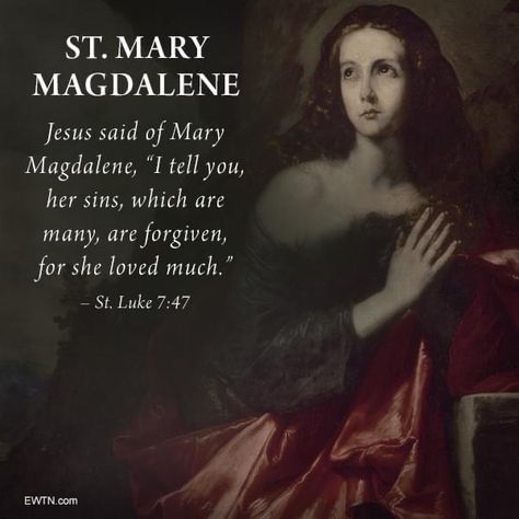 Santos, He Had Risen, Luke 7 47, Mary Magdalene And Jesus, Saint Mary Magdalene, Catholic Prayers Daily, Gods Plan Quotes, St Mary Magdalene, St Luke