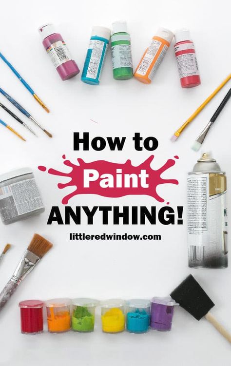 Painted Windows, Chalky Finish Paint, Art Advice, Art Help, Craft Techniques, Acrylic Craft Paint, Work Diy, Craft Paint, Paint Can