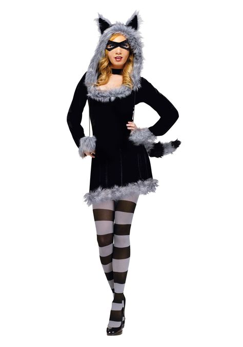 Raccoon Costume, Raccoon Halloween, Animal Costumes, Cat Costume, Adult Halloween Costumes, Cool Halloween Costumes, Cat Costumes, Halloween Dress, Halloween Disfraces