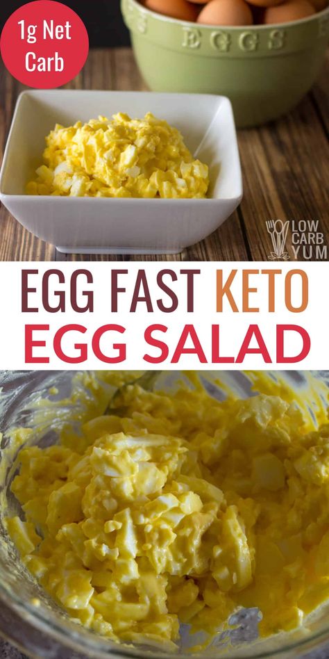 Low Carb Egg Salad, Eggfast Recipes, Keto Egg Salad Recipe, Egg Salad Recipe Easy, Keto Egg Salad, Keto Egg Recipe, Egg Fast Diet, Best Egg Salad Recipe, 1000 Calorie