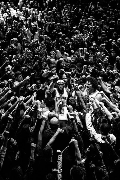 people, many, crowd, group, group together, man, adult, administration, woman, music, audience, street, spectator, concert, leader, military, war, funeral, sports fan, recreation Cold Sports Photos, Nba Black And White, Tuff Wallpaper, Swag Poster, Cool Basketball Wallpapers, Lebron James Wallpapers, Basketball Photography, Nba Wallpapers, Basketball Wallpaper