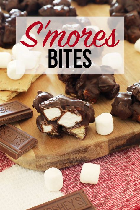 Smores Mix Snack, S’more Bites Recipe, S’more Cups, S’mores Snack Mix Recipe, Smores Snack Mix Recipe, S’mores Bites, Smore Bites Recipe, Smores Snacks, Homemade Smores