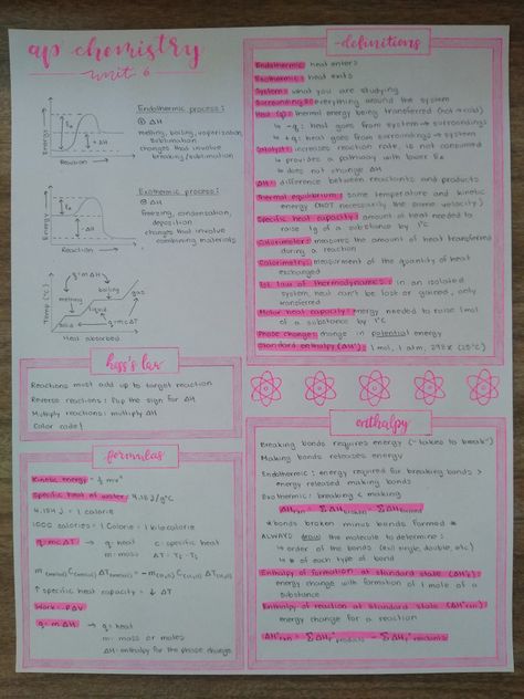 Gcse Chemistry Revision, Chemistry Revision, Ap Chem, Gcse Chemistry, Ap Chemistry, Pretty School Supplies, Chemistry Notes, Energy Transfer, Doodle Notes