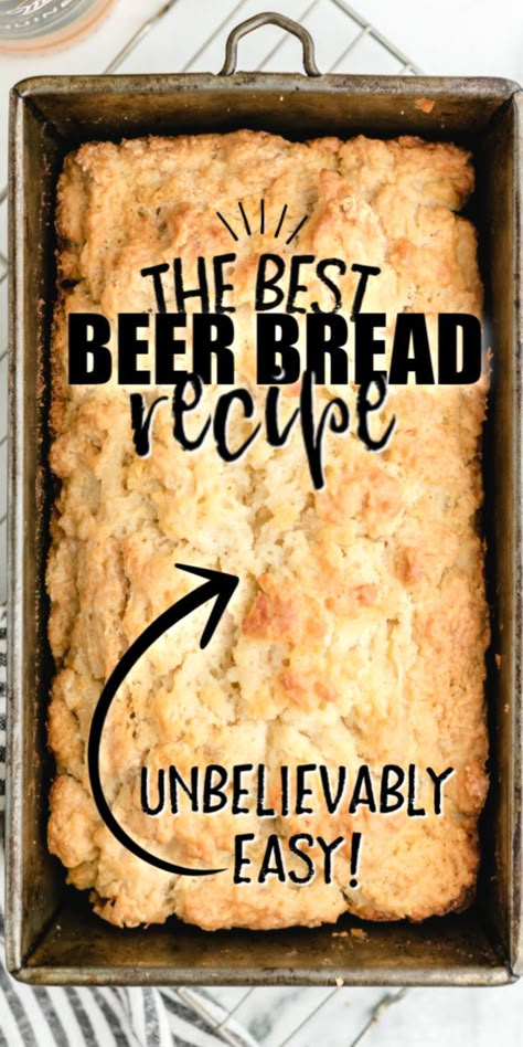 Best Beer Bread, Frozen Beer, Cheesy Bread Recipe, Beer Bread Mix, Beer Bread Easy, Beer Bread Recipe, Gluten Free Beer, Homemade Beer, Sour Beer