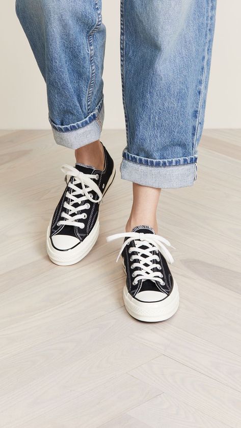 These walk-everywhere Converse sneakers are a must-have. Converse Chuck Taylor 70s Outfit, Chuck Taylors 70s, Converse Chuck Taylor 70s Low, Chuck Taylor 70s Outfit, Converse Chuck Taylor Outfit, Chuck Taylors Outfit, Converse Chuck Taylor 70s, Chuck Taylor 70s, Converse 70