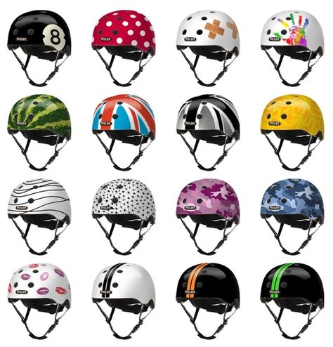 Helmet Design Ideas, Bicycle Helmet Design, Skateboarding Protective Gear, Bike Helmet Design, Cool Bike Helmets, Skate Helmet, Helmet Art, Stylish Bike, Mountain Bike Helmets