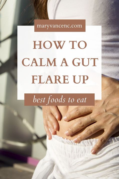 Foods That Help With Sour Stomach, Gentle Foods For Stomach, Less Gassy Foods, What To Eat When Your Gut Is Inflamed, Diet To Heal The Gut, Anti Gas Diet, Gerd Flare Up, Gut Soothing Recipes, Meals For Stomach Issues