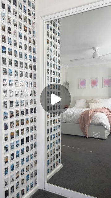 Dorm on Instagram: "Is this polaroid photo wall idea cute?🥰 Room by @miki_macintyre" Polaroid Dorm Wall, Poloroid Pictures Ideas On Wall, Bedroom Decor Polaroids, Photo Wall Polaroid Room Decor, Polaroid Photo Wall, Instax Film Wall Decor, Cute Mini Fujifilm Instax Magnetic Collage Colorful Photo Frames For Refrigerator, Instax Camera, Cute Room