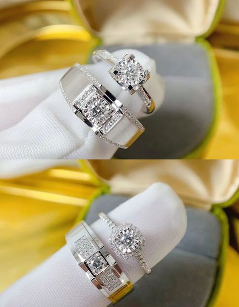 Engagement Rings For Groom, Engagement Rings Couple Silver, Engagement Rings Men Silver, Engagement Preparation, Daylight Rings, Pink Gold Wedding Rings, Doraemon Cake, Mens Engagement Rings Diamond, Indian Wedding Rings