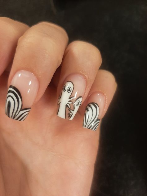 Moomin Nails, Nails Inspo, Nail Inspo, Nails