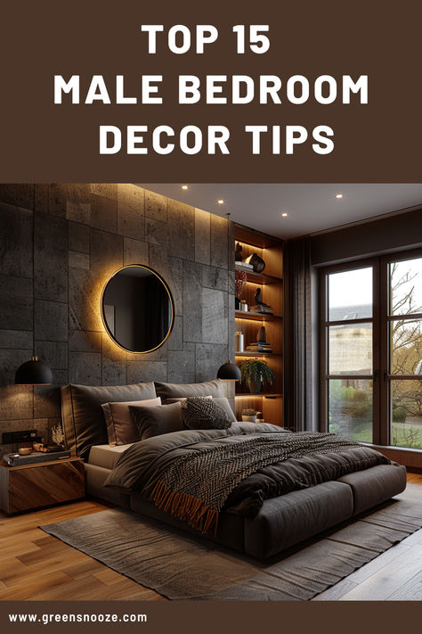 black bedroom, bedroom design, dark bedrooms, black bedrooms, bedroom decor, mans bedroom Gentleman Bedroom Ideas, Dark Green Bedroom Men, Room Redesign Bedrooms, Masc Bedroom Aesthetic, Bedroom Ideas For Small Rooms Men Modern, Small Men Bedroom Ideas, Simple Masculine Bedroom, Mens Comforter Set, Apartment Decorating For Men Bedroom