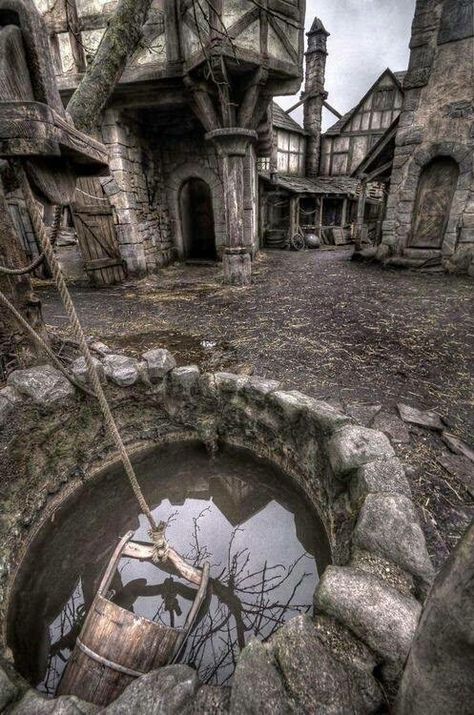 Skyrim In Real Life Building Landscape, Ancient Structures, العصور الوسطى, Medieval Buildings, Heart Aches, Abandoned Village, Medieval Aesthetic, Fantasy Town, Abandoned Things