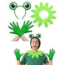 Frog Costume Women, Diy Frog Costume, Frog Costume Diy, Frog Headband, Halloween Frog, Frog Costume, Frog Eye, Satin Gloves, Green Gloves