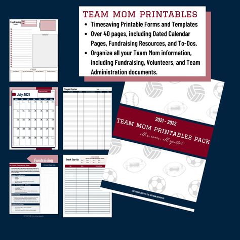 Team Mom Ideas Football, Cheer Team Mom Duties, Cheer Team Mom, Mom Binder, Team Mom Football, Team Mom Baseball, Volunteer Management, Baseball Tournament, Cheer Spirit