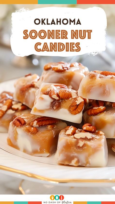 Dive into the irresistible world of Oklahoma Sooner Nut Candies! A symphony of creamy textures and nutty goodness that captures the essence of heartwarming delight. Elevate your dessert game and create cherished memories with this recipe. Perfect for indulgent moments and sharing with loved ones. Ready to savor the magic? Get the recipe here and let sweetness unfold. Oklahoma Sooner Nut Candies, Oklahoma Sooner Nut Candy, Nut Candy Recipes, Candied Nuts Recipe, Candy Business, Homemade Candy Bars, Bunny Bread, Easy Candy Recipes, Maple Candy