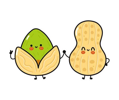 Pistachio Tattoo, Peanut Illustration, Pyramid Project, Idea Drawing, Food Pyramid, Backgrounds Phone, Backgrounds Phone Wallpapers, Funny Happy, Cute Illustration