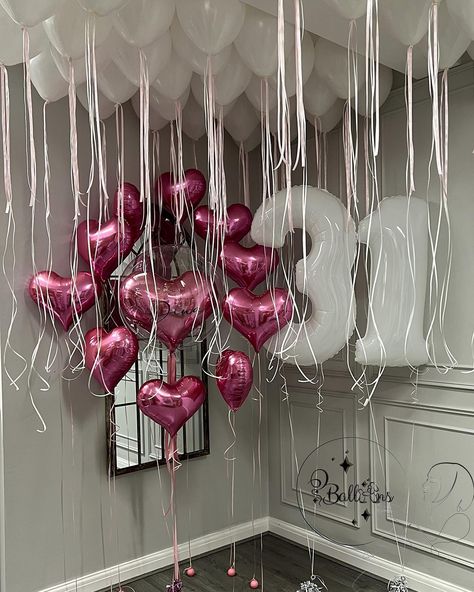 Make your 31st birthday party unforgettable with our stunning balloon decorations! 🎉 This year, add a touch of elegance and fun to your celebration with our delightful pink heart balloons, large white number balloons, and charming ceiling balloons with hanging strings. Whether you’re hosting a small gathering or a big bash, our balloon collection is sure to make your 31st birthday celebration one to remember! 🥳 Contact us today to place your order and let the festivities begin! ✨🎈 #31stBirth... Hanging Balloons From Ceiling Decoration, Pink Number Balloons, 31st Birthday Party Ideas, 31 Birthday Ideas For Her, Hanging Balloons From Ceiling, 31st Birthday Ideas For Her, 31st Birthday Party, Pink Heart Balloons, Bday Decoration