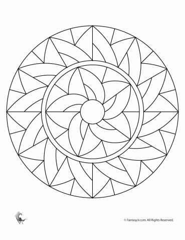 Letter M Worksheets & Crafts | Woo! Jr. Kids Activities Mandalas For Kids, Aesthetic Mandala, Simple Animals, Mandala Simple, Pookalam Design, Small Mandala, Easy Mandala, Simple Border, Pattern Mandala