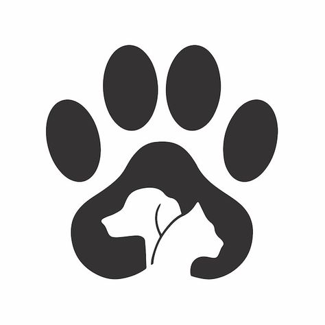 Logo Design For Pet Shop, Dog Paw Logo Design, Paws Logo Design, Pet Store Logo Ideas, Animals Logo Design Ideas, Dog Shop Logo, Pets Logo Design, Paw Print Logo, Pet Shop Logo Design Ideas