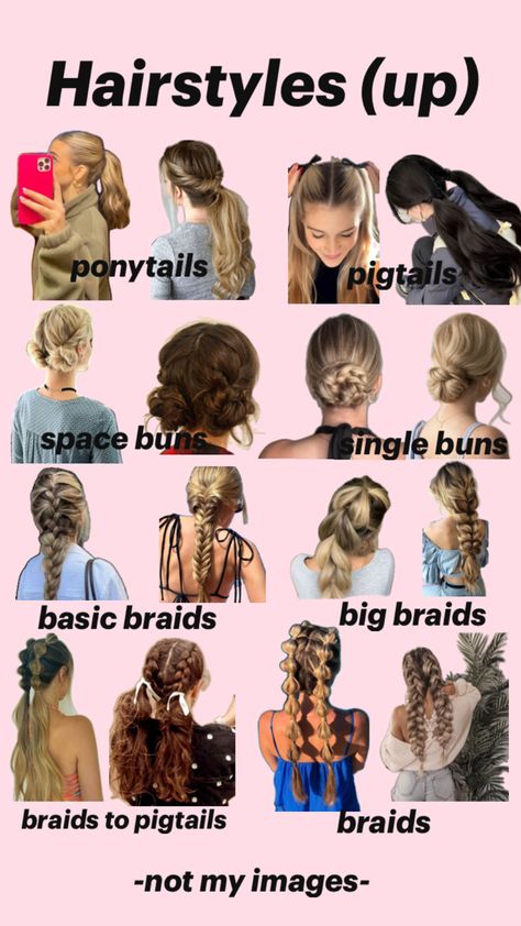 Just because your school has a -hair must be tied up- rule,it doesn’t mean your hair can’t look amazing! Ditch the basic ponytail and learn how to do these hairstyles! Rules can’t stop you from looking fab! Tied Up Hairstyles, Basic Ponytail, Hair Styles For Kids, Loose Bun, Cute Sporty Hairstyles, Basic Hairstyles, Hairstyle Examples, Cute Hairstyles For School, Cute Quick Hairstyles