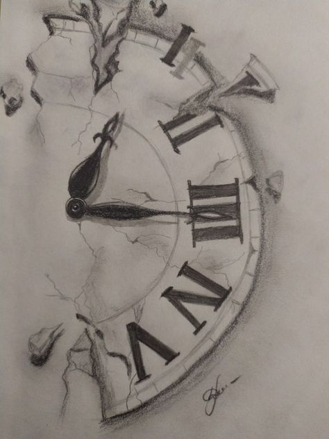 Time Kills Drawing, Time Art Clock Drawing, Time Travel Drawing Ideas, A Moment In Time Art, Clock Drawing Reference, Time Sketch Clock, Time Drawing Clock, Time Artwork Ideas, Time Travel Drawing