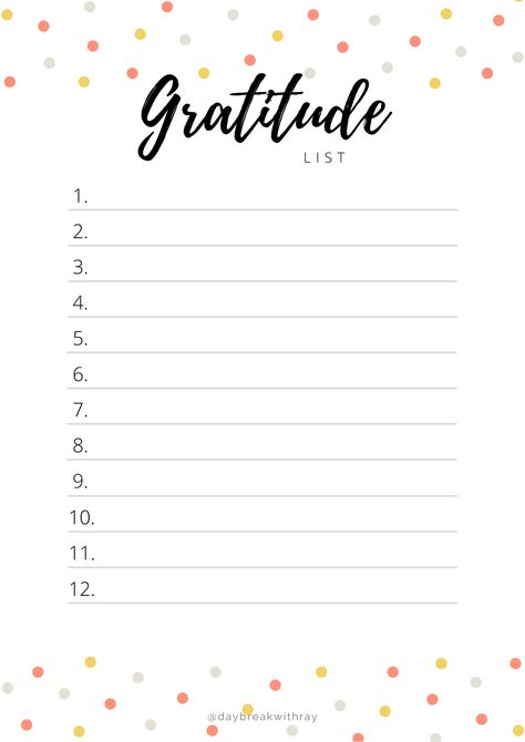 Gratitude List Template, Gratitude Template Free Printable, 30 Day Gratitude Journal Challenge, Grateful List, Daily Gratitude Journal Template, Gratitude Template, Count Blessings, Morning Gratitude Journal Template, Christmas Journaling