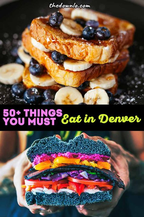 Your Essential Colorado Food Bucket List - 50 Things You Must Eat and Drink in Denver | The Down Lo : The Down Lo Best Restaurants In Denver Colorado, Restaurants In Denver Colorado, Best Places To Eat In Denver Co, Downtown Denver Restaurants, Rocky Mountain Oysters, Denver Trip, Food Bucket List, Travel Colorado, Colorado Food