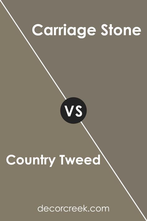 Country Tweed SW 9519 by Sherwin Williams vs Carriage Stone SW 9614 by Sherwin Williams Stone Paint, Warm Blanket, Tweed Fabric, Coordinating Colors, Paint Color, Sherwin Williams, Accent Colors, Paint, Stone