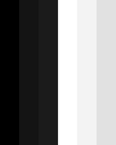 Powerful Black and White Tes, Black And White Color Scheme, Board Themes, White Color Scheme, Hexadecimal Color, Dark Color Palette, White Names, Black Color Palette, Macaulay Culkin