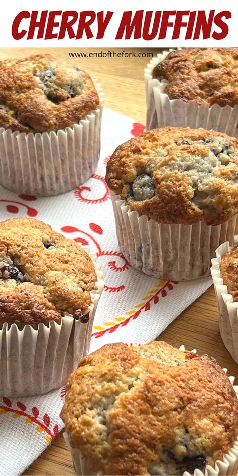 Dried Cherry Muffins Recipes, Frozen Cherry Muffins, Black Cherry Muffins, Cherry Muffins Fresh, Cherry Muffins With Frozen Cherries, Cherry Muffins Recipes, Dried Cherry Muffins, Cherry Oatmeal Muffins, Assorted Muffins