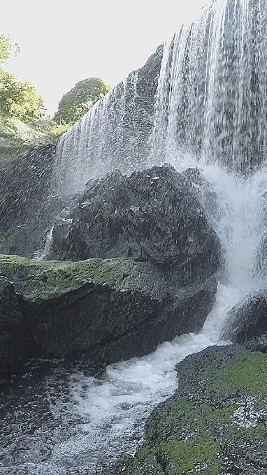 Inner Landscape, Animiertes Gif, Image Nature, Water Falls, Waterfall Photography, Beautiful Places Nature, Beautiful Gif, Nature Gif, Beautiful Photos Of Nature