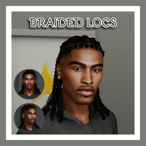 BRAIDED LOCS & BEARD N4 | Patreon Sims 4 Khadijah551, Sims 4 Cc Free Downloads Male, Men Clothes Sims 4 Cc Patreon Free, Sims 4 Dreads Cc Male, Sims 4 Male Beard Cc, Sims 4 Cc Beard Male, Sims 4 Male Beard, Sims 4 Cc Locs, Sims 4 Beard Cc