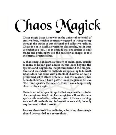 Witch Definition, Chaos Witch, Chaos Magick, Chaos Magic, Magic System, Wiccan Magic, Witch Spirituality, Magic Spell Book, Writing Fantasy