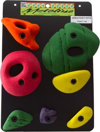 Climbing Holds: Rock Climbing Wall Holds | REI Co-op Climbing Wall Holds, Climbing Design, Climbing Quotes, Home Climbing Wall, Rock Climbing Holds, Climbing Holds, Rock Climbing Wall, Chalk Bags, Animal Crafts For Kids