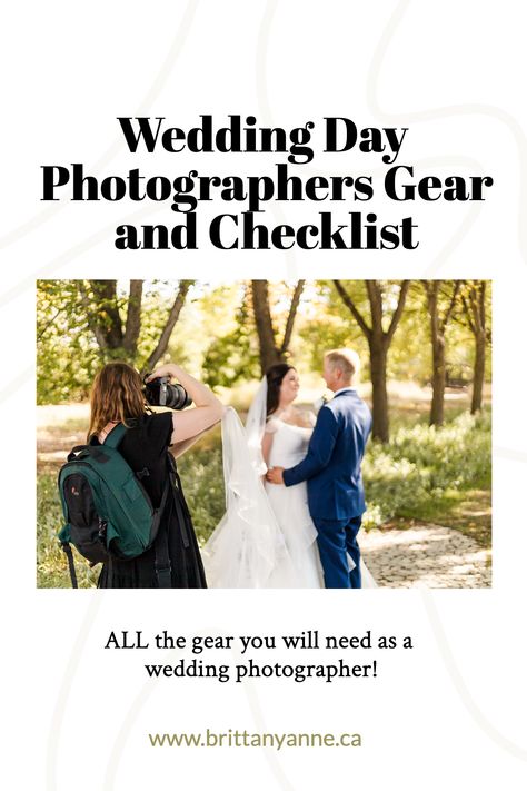 Become the ultimate wedding photographer with our comprehensive Wedding Day Gear Checklist! Discover the must-have items to ensure you capture stunning photos that last a lifetime. From lenses to flashes, we've got you covered. Follow for more tips and tricks! Wedding Photographer Outfit Ideas, Wedding Photographer Must Haves, What To Wear As A Wedding Photographer, Wedding Photographer Outfit What To Wear, Wedding Photographer Checklist, Photographer Gear, Wedding Photographer Outfit, Hk Photography, Photographer Tips