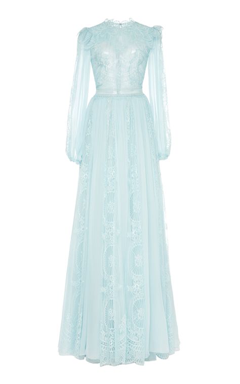 Zuhair Murad Long Sleeve, Gaun Abad Pertengahan, Ellie Saab, Piece By Piece, Long Sleeve Gown, Dreamy Dress, Zuhair Murad, Chiffon Gown, Maxi Dress Cotton