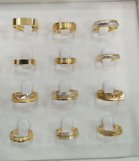 Boys Gold Ring, Gents Gold Ring, Unique Gold Wedding Rings, Couple Rings Gold, Gold Rings For Men, Tanishq Jewellery, خواتم خطوبة, Stunning Rings, Quinceanera Jewelry