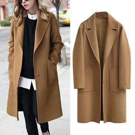 Pijamas Women, Haine Diy, Winter Overcoat, Chique Outfits, Loose Coats, Wool Coat Women, Langer Mantel, Women Overcoat, Long Trench Coat