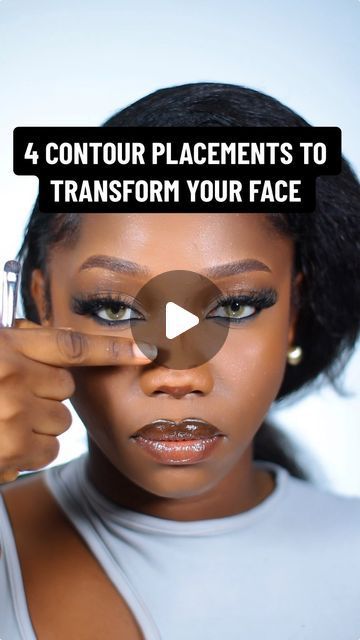 Dr. Favour J 🇳🇬🇨🇳 | formerly @makeup_by_favour on Instagram: "Contour like a PRO🔥 SAVE THIS VIDEO and try it out…. #makeuptips #contouring" Couture, Natural Makeup Ideas For Black Women, Contour Makeup For Beginners Black Women, Long Face Contour, Dark Skin Makeup Looks, Make Up Over 50, Where To Put Makeup On Face, Face Contouring Makeup Tutorial, Contour Makeup For Beginners