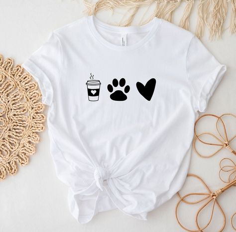 This cute Shirt is the perfect gift for Dog Mamas or Cat Mamas. The Shirt will also make a friend who is a Vet happy or as a thank you for your Vets support. The cute Design with Coffee Paw and Heart shows what matter the most. ♥ PRODUCTION TIME: 1-5 days (Usually 2-3 days) ♥ SHIPPING TIME: 2-5 Pet Doctor, Make A Friend, Animal Doctor, A Vet, Doctor Gift, Pet Vet, Pet Shirts, Mama Cat, Coffee Shirt