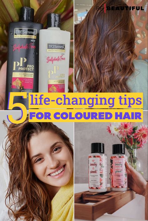 Tips to take care of coloured hair and avoid colour fading Taking Care Of Colored Hair, Global Hair Color, Tresemme Keratin Smooth, Homemade Hair Mask, Best Hair Mask, Societal Norms, Beauty Planet, Hair Repair Mask, Coloured Hair