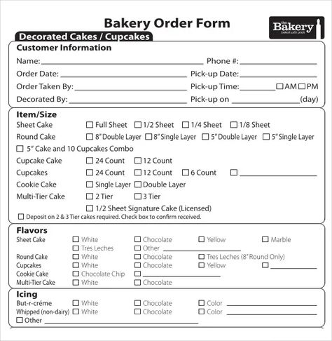 Walmart Wedding Cake, Walmart Wedding, Wedding Cake Order Form, Bakery Order Form, Walmart Cakes, Cupcake Prices, Cake Order Form, Cake Order Forms, Home Bakery Business