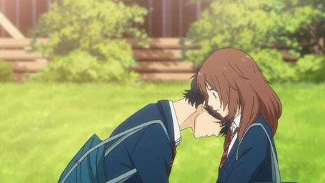 The 15 Best High School Romance Anime of All Time Kou Futaba, Blue Springs Ride, Ao Haru, Ao Haru Ride, Framed Wallpaper, Anime Screenshots, Blue Springs, Anime Couples Drawings, Anime Ships