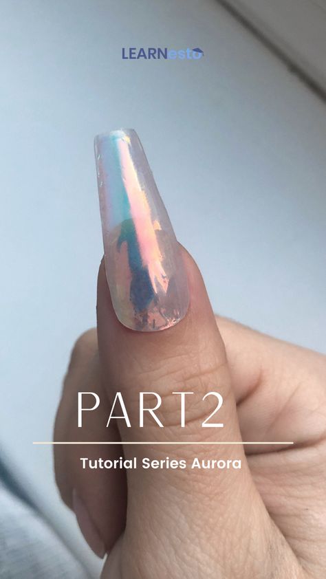 aurora nails angel paper free tutorial nailart guru learn how to step by step Remove Gel Polish, Nail Tutorial Videos, Aurora Nails, Nail Tutorial, Nail Extensions, Nail Tutorials, Video Tutorial, Gel Polish, Nail Art Designs