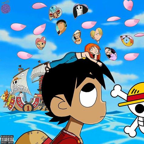 Lil Uzi Vert Cartoon, Lil Uzi Vert Art, Sanji Chopper, Luffy Zoro Nami, Nami Usopp, Naruto Painting, Album Artwork Cover Art, Anime Rapper, Zoro Nami