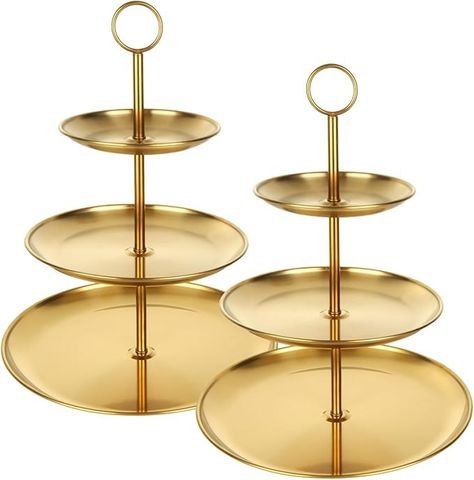 Amazon.com: ABuff 3 Tiered Gold Cupcake Stand 2 Pack Stainless Steel Gold Tiered Dessert Stand Cupcake Display Tower 3 Tier Serving Tray Cake Stand for Baby Shower Birthday Party Wedding : Home & Kitchen Tiered Cupcake Display, Metal Cupcake Stand, Gold Cupcake Stand, 3 Tier Serving Tray, Acrylic Cupcake Stand, Gold Serving Tray, Tiered Dessert Stand, Tiered Cake Stands, Display Tower